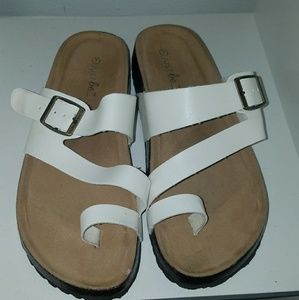 White Band Sandals